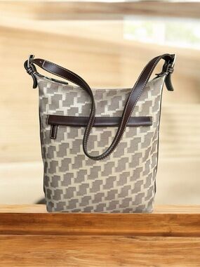 LANCEL Monogram Signature Shoulder Bag